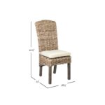 Summitt Handwoven Kubu Rattan Dining Chair, Set of 2 - Image 8