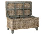 Odessa Handwoven Rattan Storage Coffee Table - Image 5