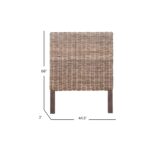 Reed Woven Rattan Panel Headboard - Image 7
