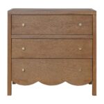 Morrowind Scalloped Solid Wood 3-Drawer Dresser - Image 5