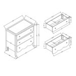 Morrowind Scalloped Solid Wood 3-Drawer Dresser - Image 10