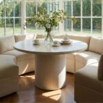 Bianca Round Solid Mango Wood Dining Table, 48"