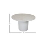 Bianca Round Solid Mango Wood Dining Table, 48" - Image 4
