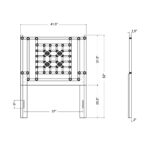 Annalisa Handwoven Rattan Lattice Headboard - Image 24