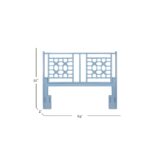 Annalisa Handwoven Rattan Lattice Headboard - Image 17