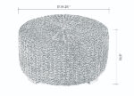 Liv Round Handwoven Abaca Coffee Table - Image 9