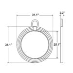 Aspen Round Handwoven Jute Rope Wall Mirror - Image 9