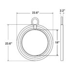 Aspen Round Handwoven Jute Rope Wall Mirror - Image 10