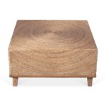Naomi Square Handwoven Abaca Coffee Table - Image 6
