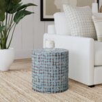 Mila Round Recycled Coconut Shell Accent Table - Image 12