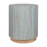 Monroe Round Teak Wood End Table - Image 6