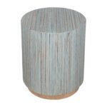 Monroe Round Teak Wood End Table - Image 8