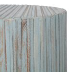 Monroe Round Teak Wood End Table - Image 9