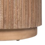 Monroe Round Teak Wood End Table - Image 4
