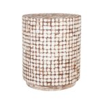 Mila Recycled Coconut Shell Accent Table