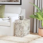 Juliette Square Recycled Coconut Shell Storage Accent Table - Image 2