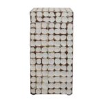 Juliette Square Recycled Coconut Shell Storage Accent Table - Image 3