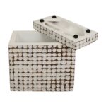 Juliette Square Recycled Coconut Shell Storage Accent Table - Image 7