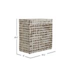 Juliette Square Recycled Coconut Shell Storage Accent Table - Image 8