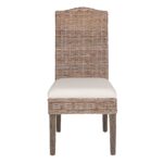 Duvall Handwoven Rattan Dining Chair, Set of 2 - Image 5