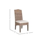 Duvall Handwoven Rattan Dining Chair, Set of 2 - Image 7