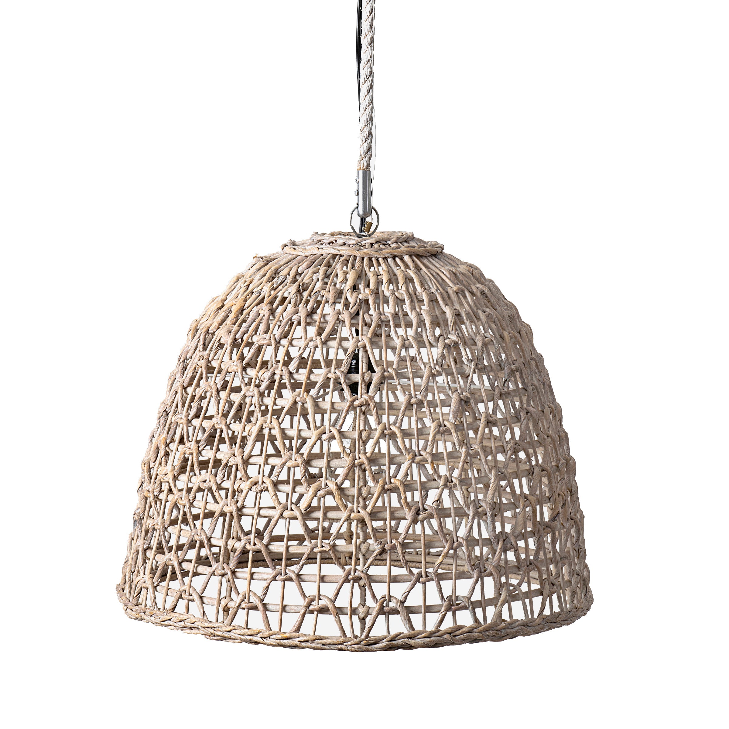 LM-7017-WW Adalina Woven Rattan Pendant Light - Image 1