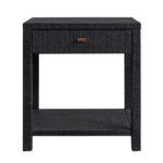 Gia Raffia Wrapped Solid Wood Nightstand - Image 4