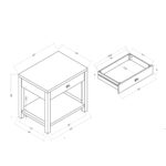 Gia Raffia Wrapped Solid Wood Nightstand - Image 14