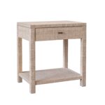 Gia Raffia Wrapped Solid Wood Nightstand - Image 10
