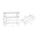 Gemma Solid Wood 2-Drawer Nightstand - Image 12