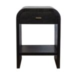 Arlo Bayur Wood Curved Edge 1-Drawer Nightstand - Image 10