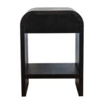 Arlo Bayur Wood Curved Edge 1-Drawer Nightstand - Image 11