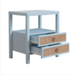 Rowan Cane Door Nightstand with Shelf - Image 8