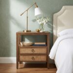 Rowan Cane Door Nightstand with Shelf - Image 2
