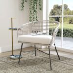 Cove Curved Handwoven Rattan Occasional Chair