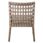 Danae Handwoven Rattan and Mahogany Accent Chair - Image 3