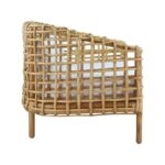 Yulia Barrel Open-Weave Rattan Occasional Chair - Image 5