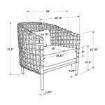 Yulia Barrel Open-Weave Rattan Occasional Chair - Image 8