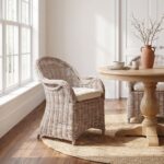 Valencia Natural Handwoven Rattan Dining Chair - Image 2