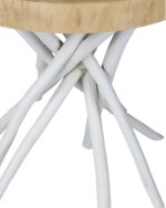 Merrill Organic Teak Branch Accent Side Table - Image 11