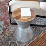 Lupton Solid Wood and Metal Accent Side Table - Image 2