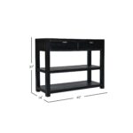 Jade Solid Wood 2-Drawer Console Table - Image 9