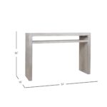 Karson Solid Wood Console Table with Lower Shelf - Image 7