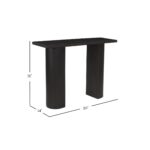 Half Moon Curved Solid Mango Wood Console Table - Image 10