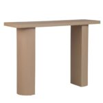 Half Moon Curved Solid Mango Wood Console Table - Image 5
