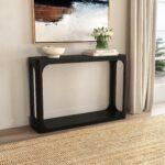 Addison Solid Mango Wood Storage Console Table - Image 2