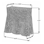 Betty Skirted Handwoven Rattan Console Table - Image 8