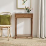Lila Fluted Leg Solid Wood Console Table - Image 2