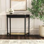 Hazel Demilune Solid Wood Console Table - Image 7