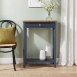 Charlotte Bayur Wood Console Table with Storage Drawer - Image 2